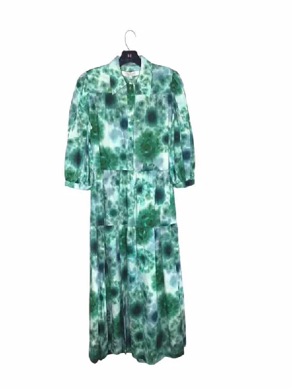 While Supplies Last Hunter Bell Green and Blue Size M Dress