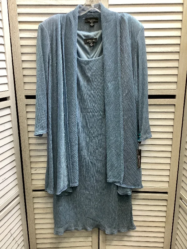 Instant Savings Dress Set 2pc By R And M Richards In Light Blue, Size: 2x