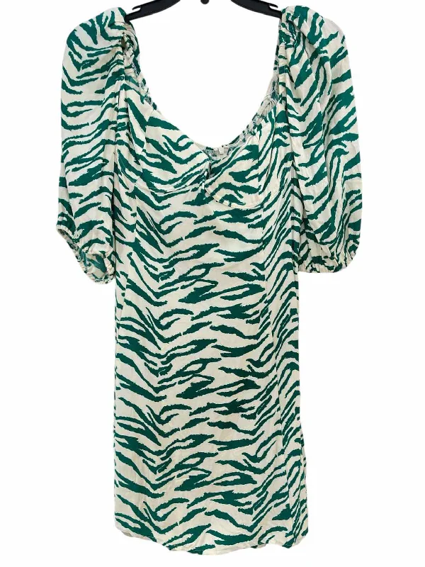 Markdowns Reformation Green and White Size 12 Dress