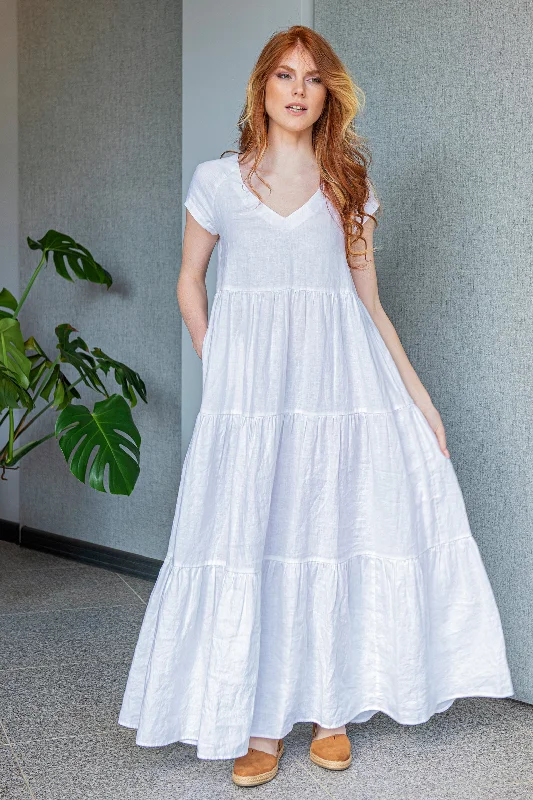 Crazy Deals Bohemian Linen Summer Dress