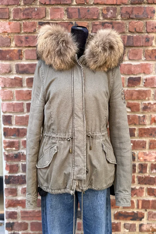 ALESSANDRA CHAMONIX Fur Hooded Parka / S