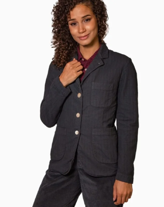 "Pampa" Navy Pinstripe Blazer