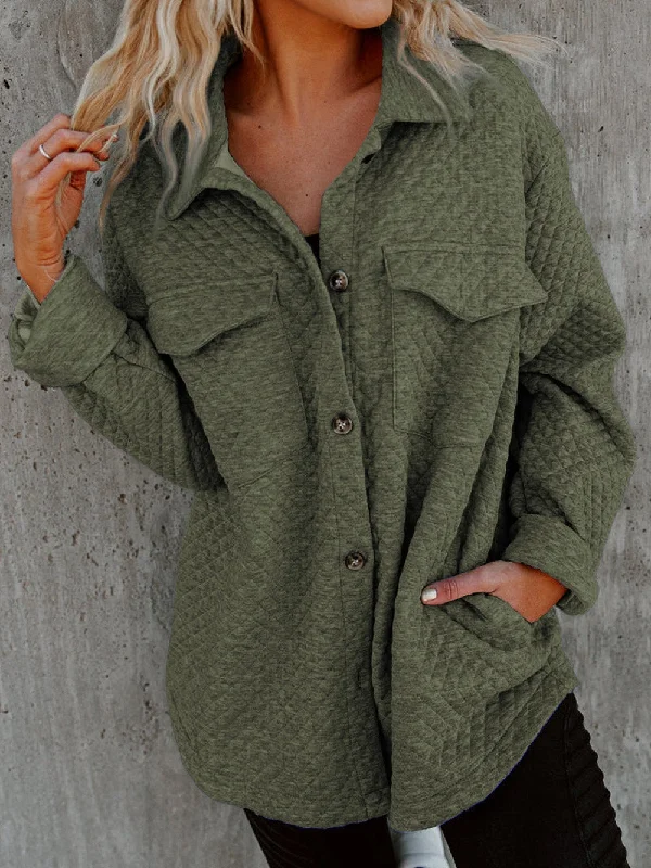 Relaxed Fit Long Sleeve Coat