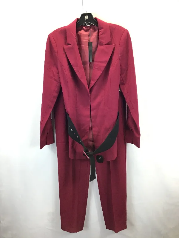 Last Chance Pants Suit 2pc By Venus In Red, Size: 6