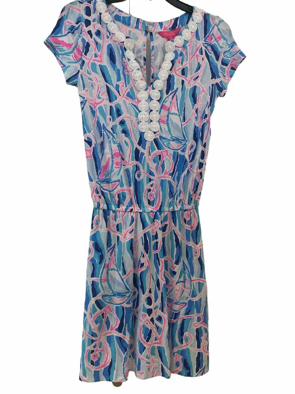 Holiday Sale Lilly Pulitzer blue and pink Size XXS Romper