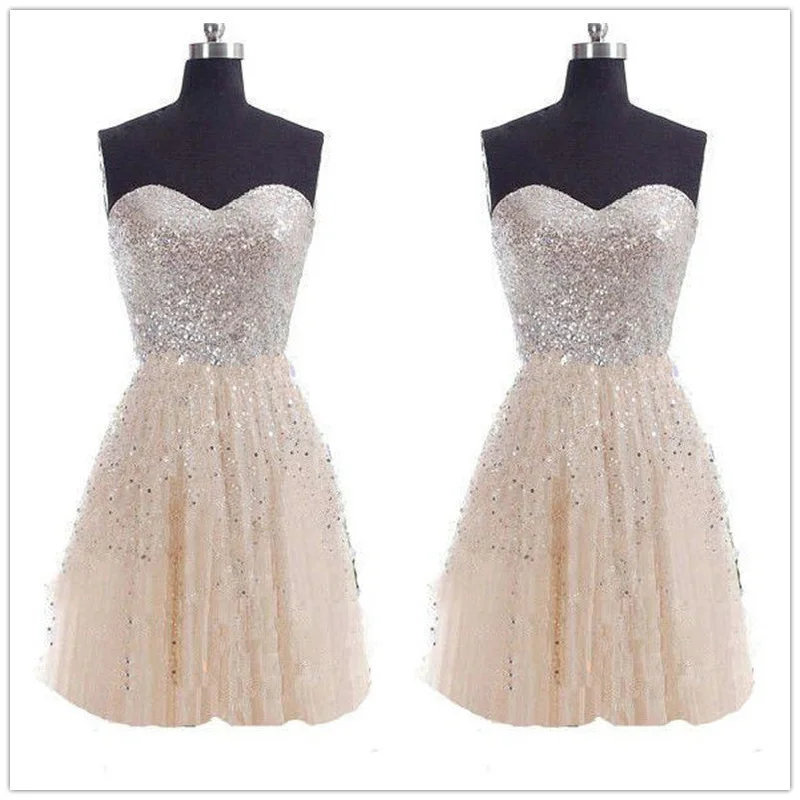 Super Deal Strapless Pure Color High Waist Splicing Short Dress