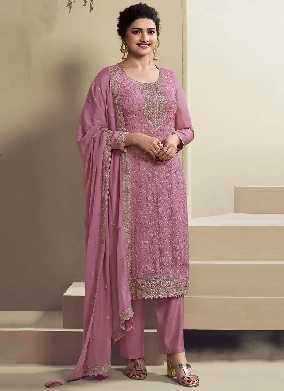 Major Savings Blush Pink Chikankari Embroidered Pakistani Pant Suit