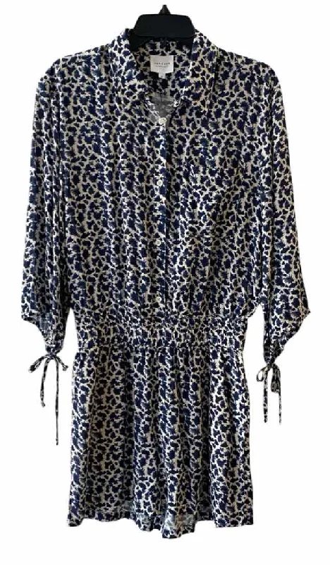 Overstock Sale Sundays Blue and Cream Size M Romper