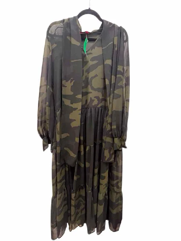 Fantastic Deals Filomena Fernandez green & black Size 42 Dress