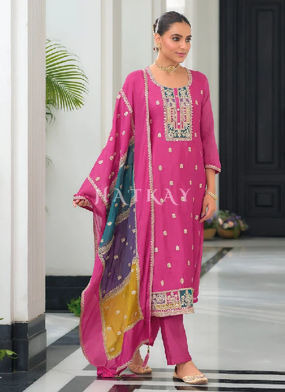 Savings Galore Rani Pink Salwar Kameez Suit