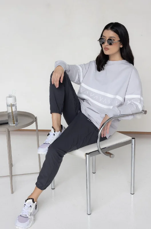 JENGA Long Sleeve Top Grey