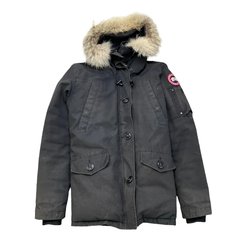Final Clearance Women's Montebello Parka Heritage Down Jacket Black Size L