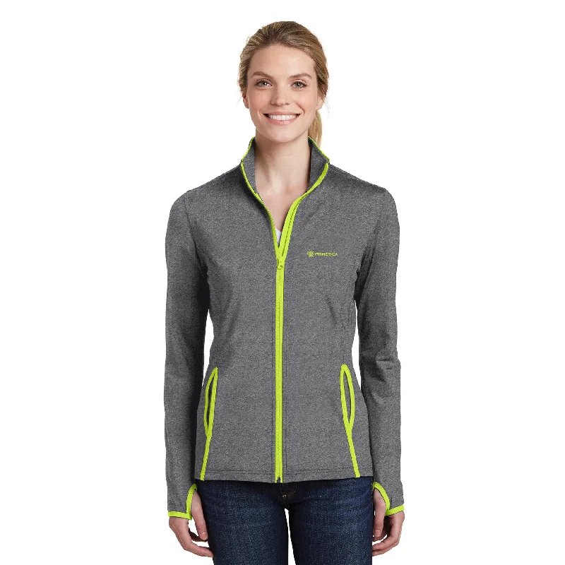 Sport-Tek Ladies Sport-Wick Stretch Contrast Full-Zip Jacket