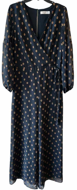 Stock Clearance Ali & Jay Navy and Gold Size L Jumpsuit