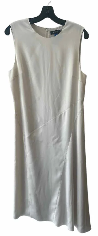 Weekend Deal Theory Cream Size 10 Dress