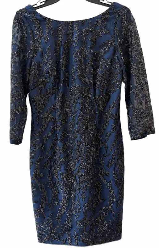 Deal of the Day Aidan Mattox Navy and Black Size 10 Dress