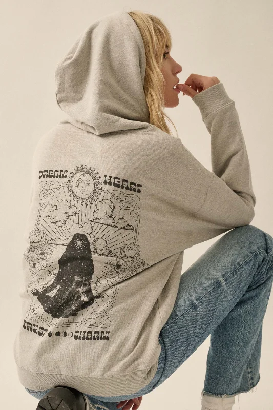 Cosmic Soul Vintage-Print Graphic Hoodie